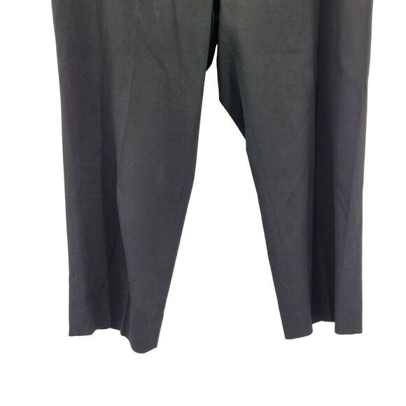 Nine West High-rise Capri Dress Pants 10 Black Stretch Tapered Flat Front - Picture 9 of 12